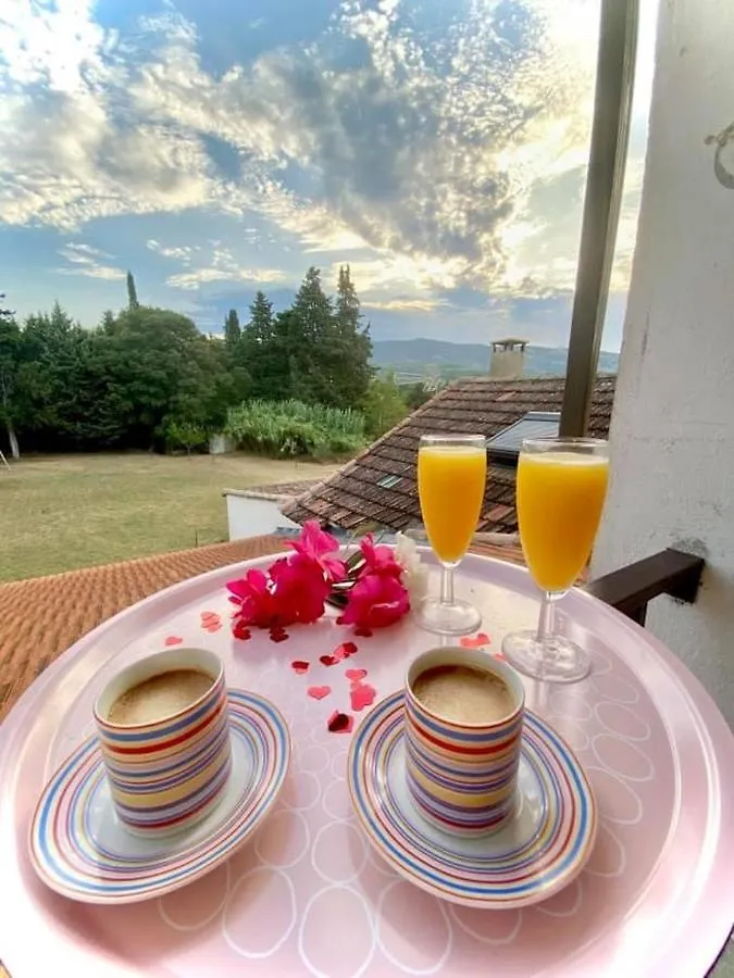 Bed and Breakfast La Bastide des Arts à Saumane-de-Vaucluse Couette-café